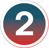 A circle icon with a 2 inside