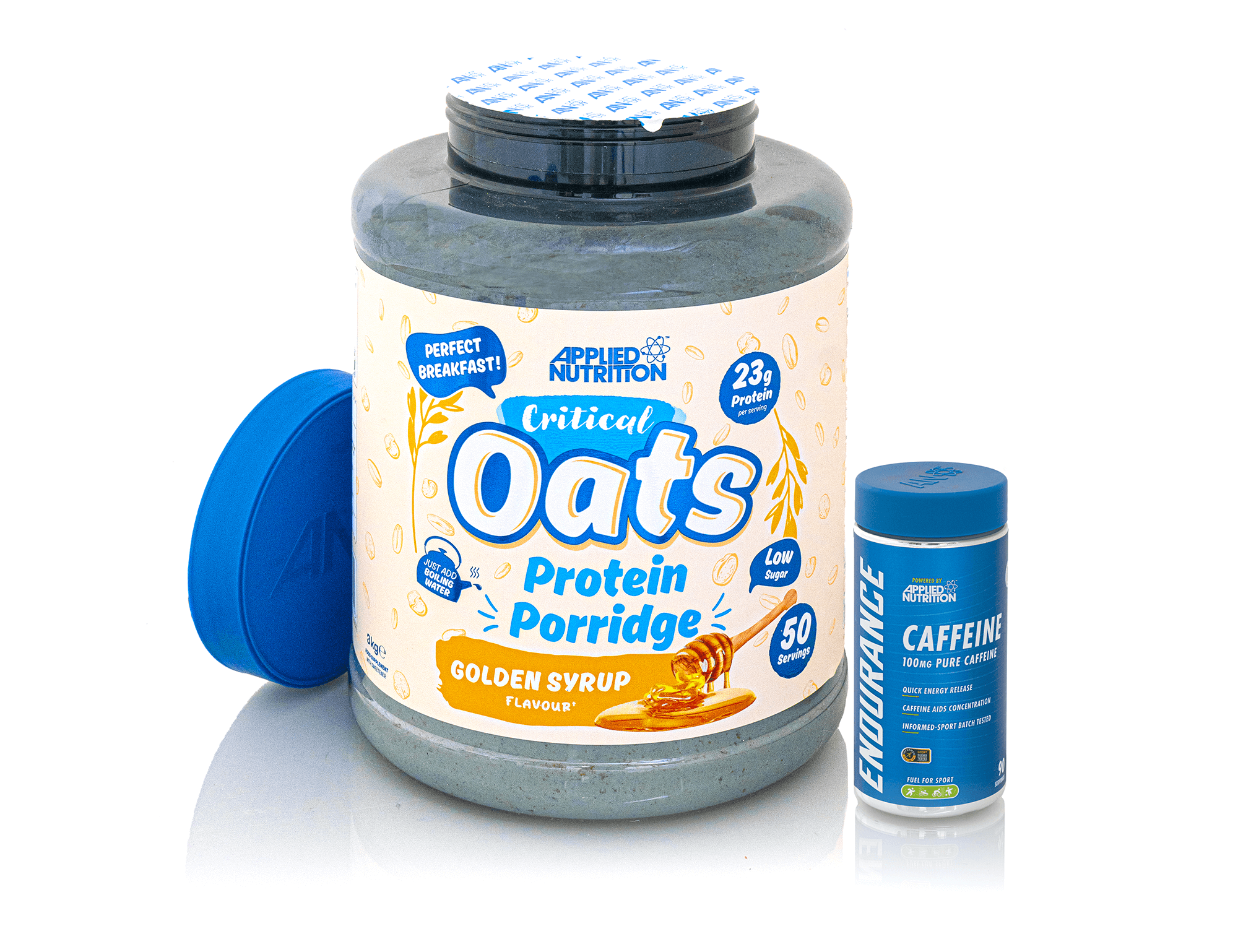Applied Nutrition induction sealed protein oats and caffeine supplement