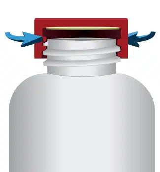 Illustration of cap application torque