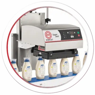 Enercon Super Seal machine with containers underneath